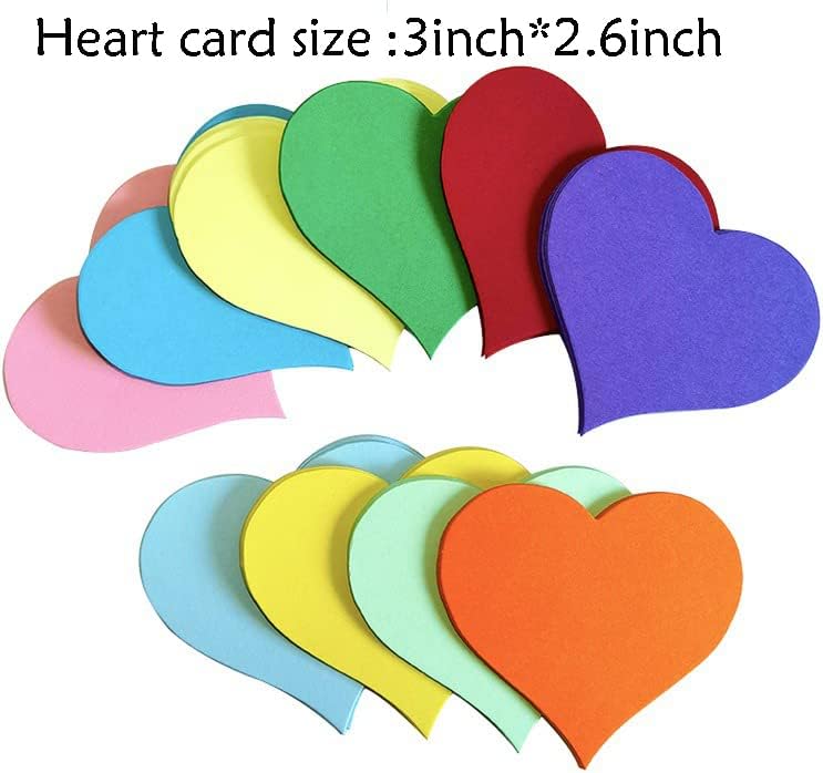 CHENGXINWENHUA Wedding Wishing Jar with 120 Heart Shaped Cards
