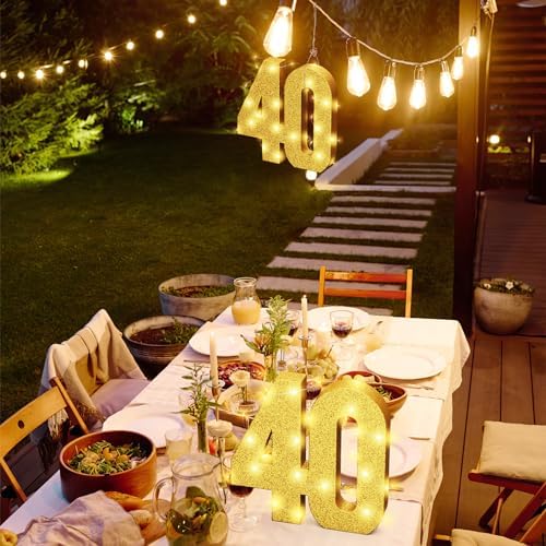 Usongshine 40th Birthday Celebration Centerpieces