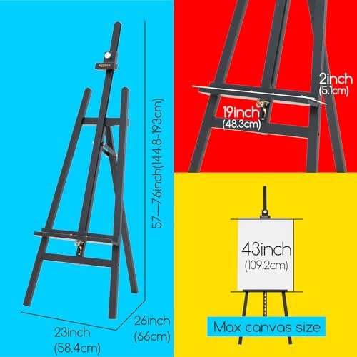MEEDEN Heavy Duty Art Easel Black