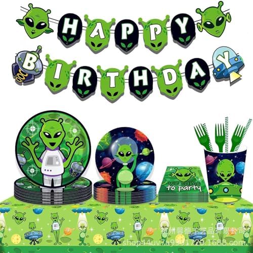 UFO Alien Party Supplies Set for 20 Guests