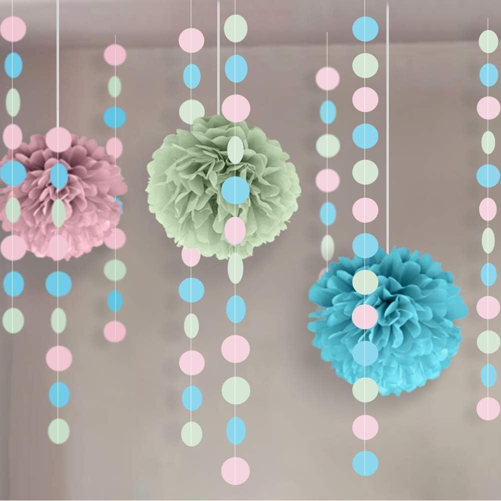 Cheerland Pink Circle Streamer Garland 52ft