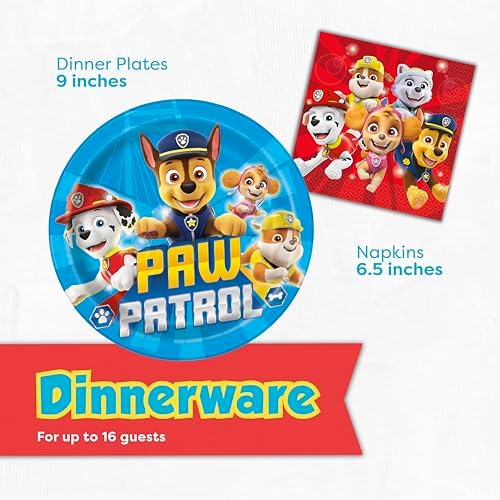 Paw Patrol Birthday Decorations for 16 Guests