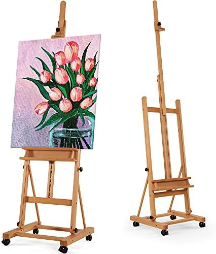 VISWIN Adjustable H-Frame Easel with 4 Wheels