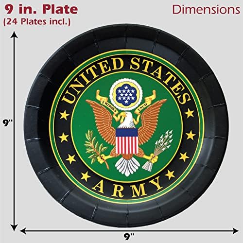 Havercamp US Army Paper Plates 24 Pack