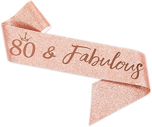 Rose Gold Birthday Tiara and Sash Set for Women