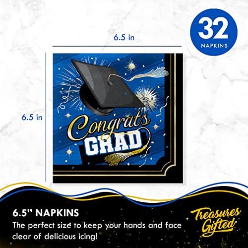 Treasures Gifted Blue 2025 Graduation Decorations Set