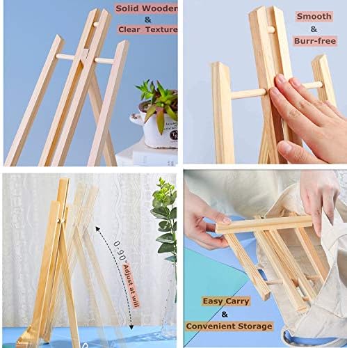 DOMMARE 1075 Inch Wooden Easel Stand 2Pack Portable