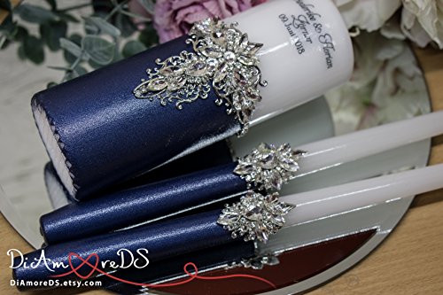 Personalized Unity Candle Set for Wedding
