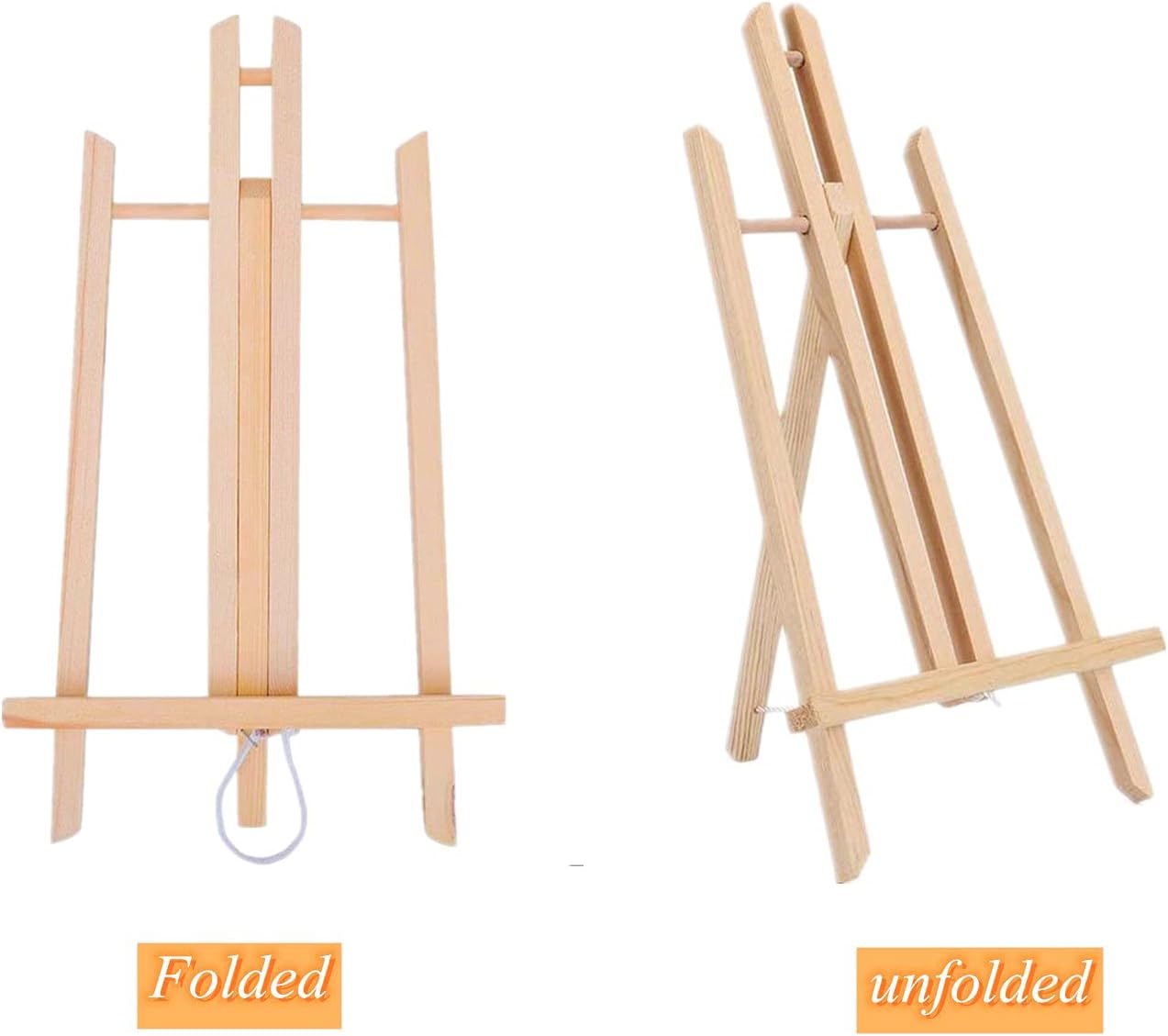 DOMMARE 1075 Inch Wooden Easel Stand 2Pack Portable