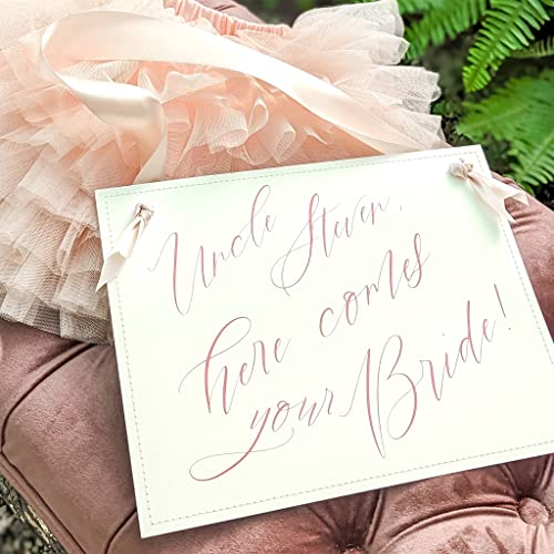 Personalized Ring Bearer Wedding Sign for Niece or Nephew