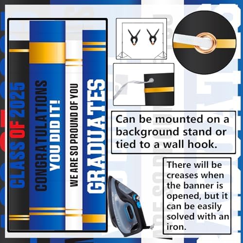 2025 Graduation Banner Decorations Red