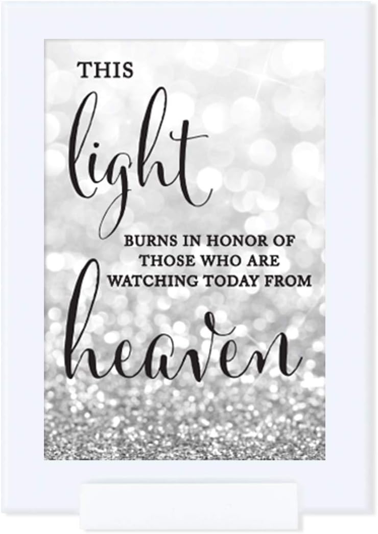Andaz Press Framed Wedding Party Sign with Glitter 4x6 Inch