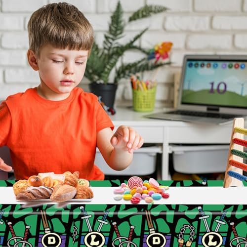2Pcs Ninja Tablecloth Disposable Tablecover for Birthday Party and Baby Shower
