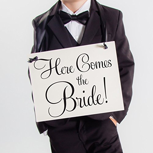 Ritzy Rose Ring Bearer Wedding Sign with Flower Girl Banner 1