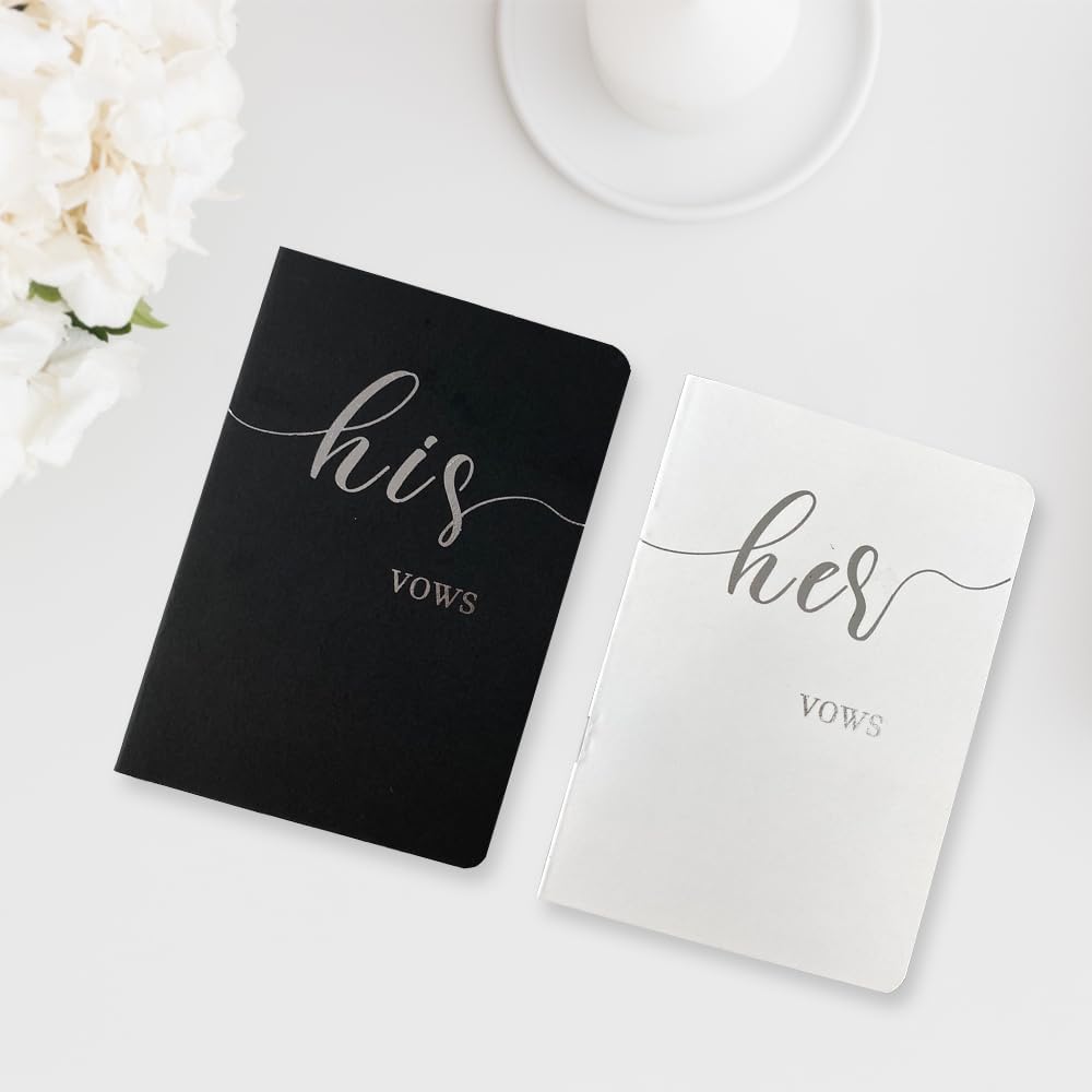 HANVOWS Vow Books His and Hers Wedding Set