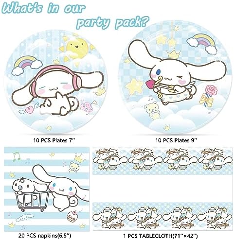 Cinnamoroll Birthday Decorations Set