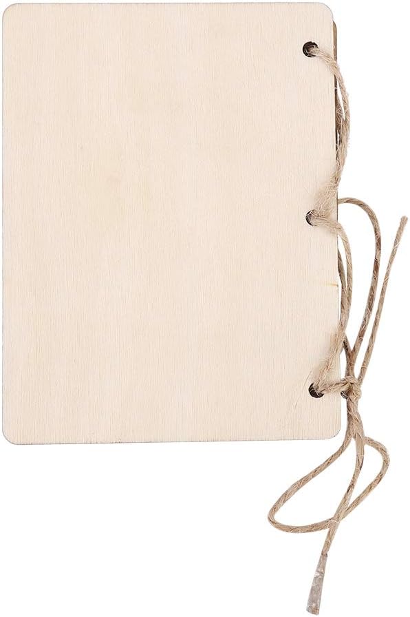2pcs Wedding Vow Booklets with Hem Rope Decor