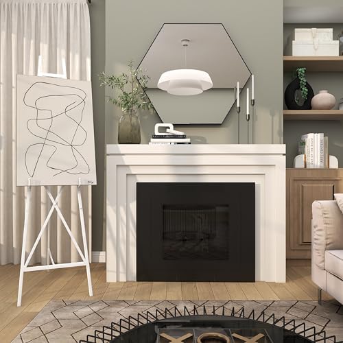 Deco 79 White Metal Adjustable Display Easel