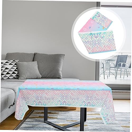 STOBAZA Mermaid Tablecloth for Birthday Parties