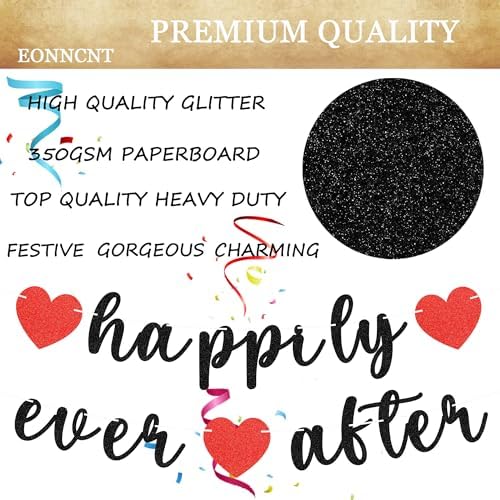 Pre-Strung Happily Ever After Banner for Wedding