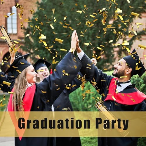 Gold Confetti Cannon 5 Packs 12 Inch Party Poppers