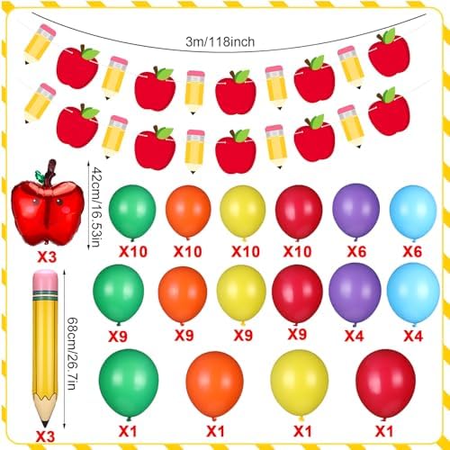 Widecook 198 Pcs Back to School Decor Kit
