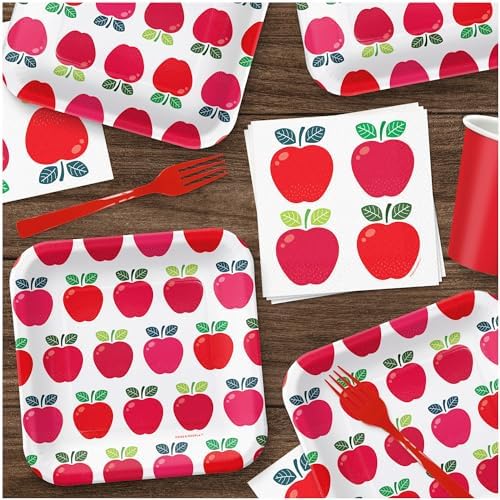 HOME HOOPLA Apple Party Supplies Set