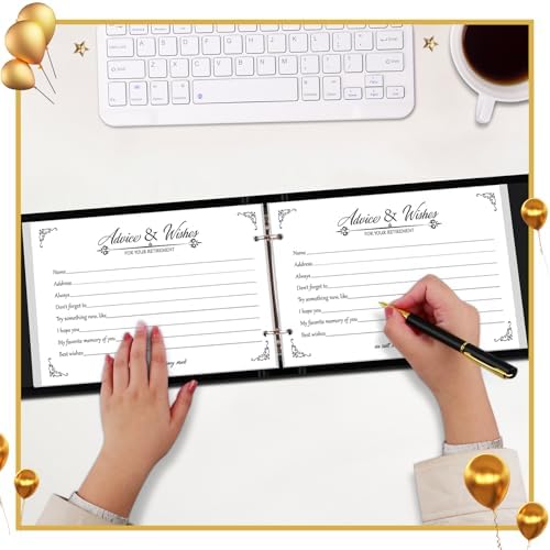 Retirement Guest Book with Signature Pen Set