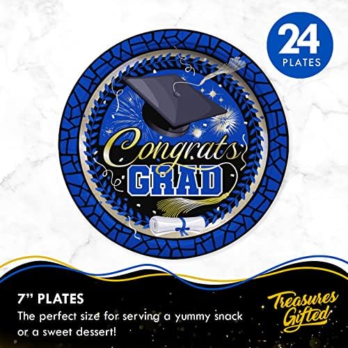 Treasures Gifted Blue 2025 Graduation Decorations Set