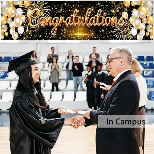 Congratulations Banner 6x13ft Graduation Celebration Decor