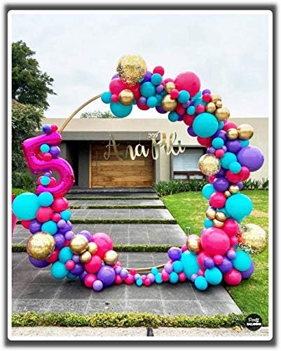 LANGXUN 72ft Gold Metal Balloon Arch Kit