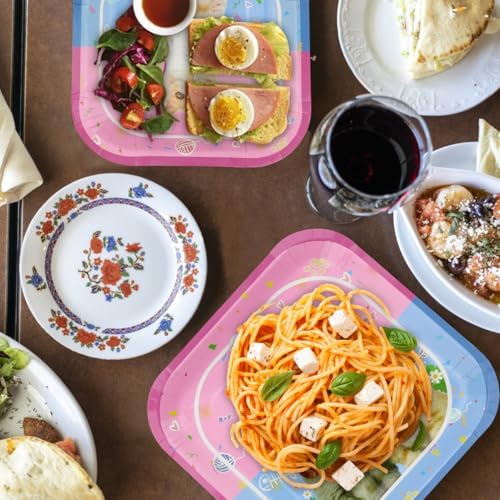 LSJDEER Cat Party Tableware Set for 20 Guests