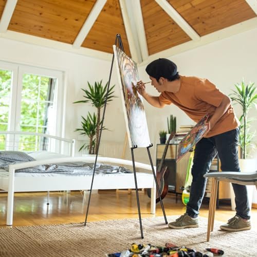PUJIANG 6 Pack Foldable Art Easels with Case