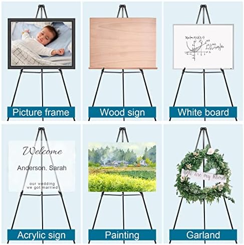 PUJIANG 63 Inch Adjustable Aluminum Easel Stand