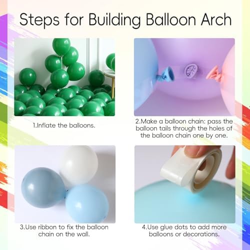 Bow Balloon Garland Arch Kit 146 Pcs Decor