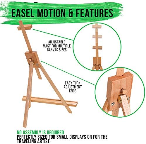 US Art Supply 31 High Wood Easel Set of 4