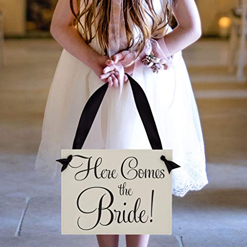 Ritzy Rose Ring Bearer Wedding Sign with Flower Girl Banner 1