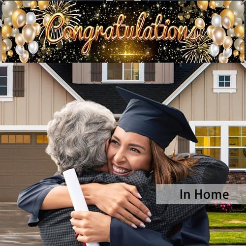 Congratulations Banner 6x13ft Graduation Celebration Decor