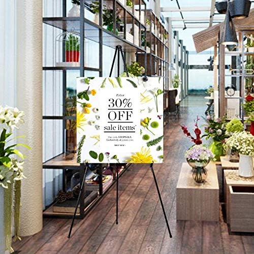 63 Inch Folding Easel Stand for Display and Signage