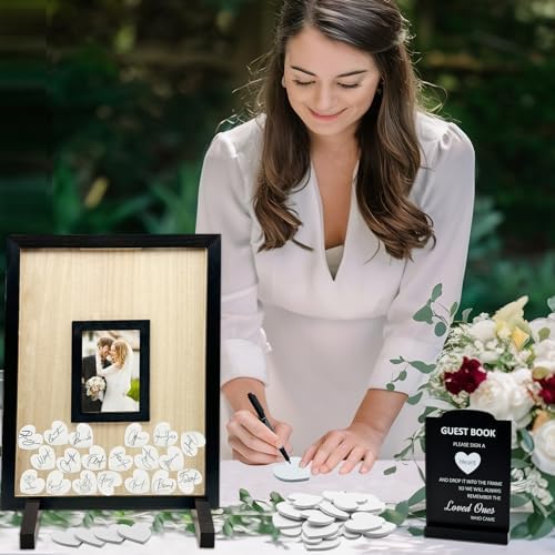 Wedding Guest Book Alternative with Heart Design