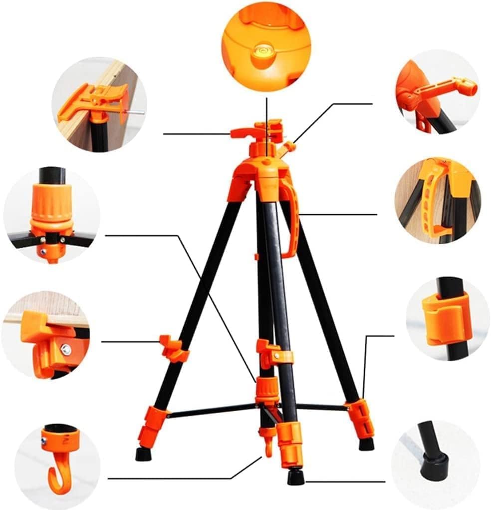 Adjustable Easel for Art and Painting 175cm Black and Orange