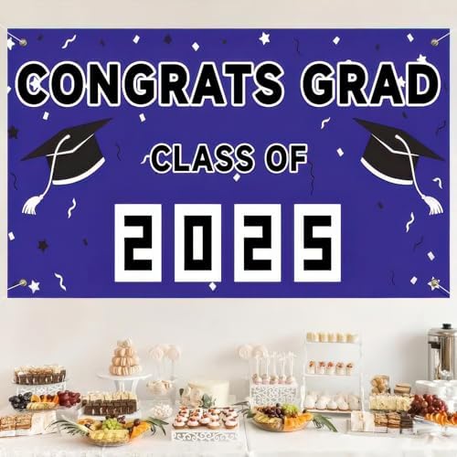Graduation Banner Outdoor Decor 71x43 Inches