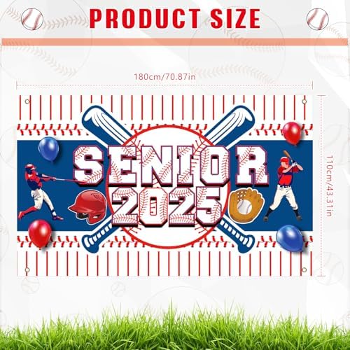 2025 Senior Night Baseball Backdrop Banner