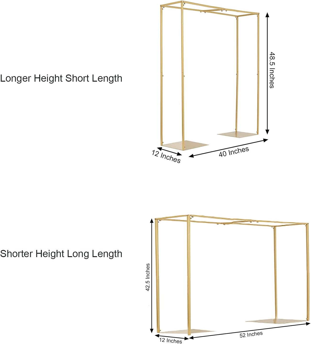 Balsa Circle Gold Adjustable Table Rod Stand