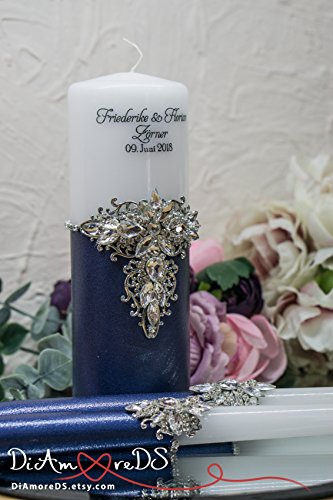 Personalized Unity Candle Set for Wedding