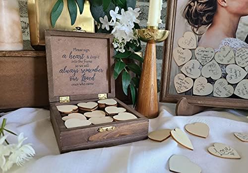 Rustic Barn Wood Drop Top Guest Book Frame