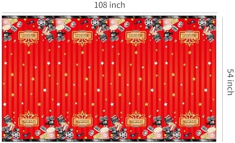Movie Night Party Tablecloths 3 Pack 54in x 108in