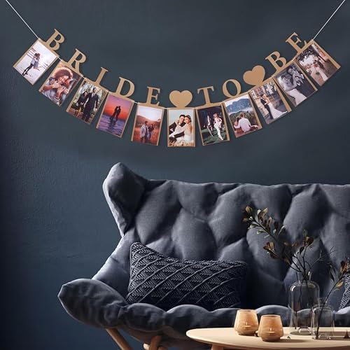Bride To Be Photo Banner - Gold Decor