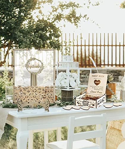 Heart Wedding Guest Book Alternative with Stand