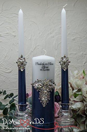 Personalized Unity Candle Set for Wedding